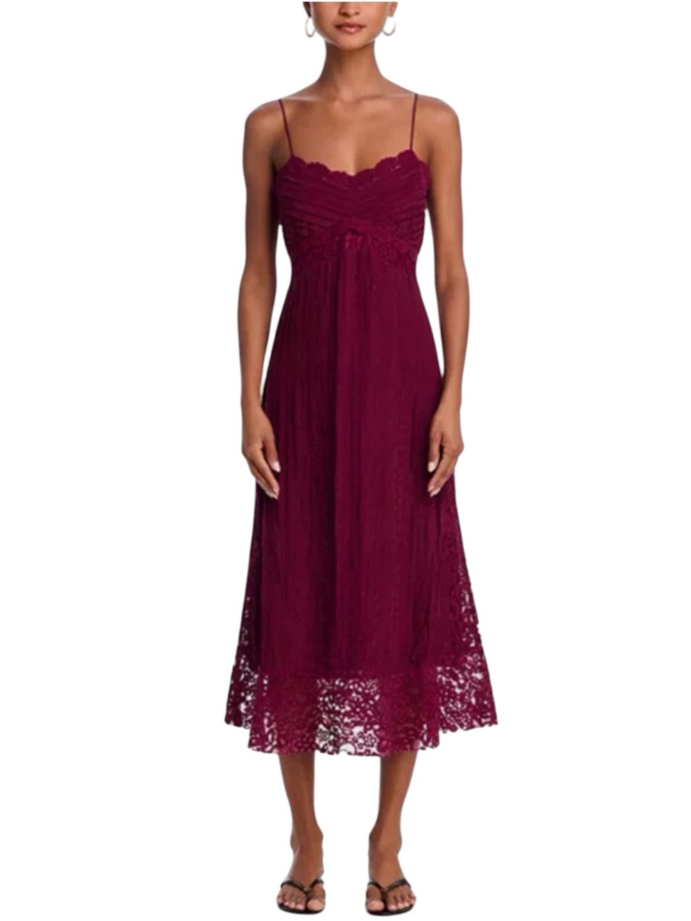 NWT FARM Rio Lace Floral Dress Size S